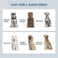 HKM-0109245 Dog Food Storage Cabinet with Bowls and Raised Feeding Station for Large Dogs