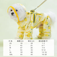 HKM-0109629 Polka Dot Bear Dog Poncho - White Polyester Taffeta, Stylish and Comfortable