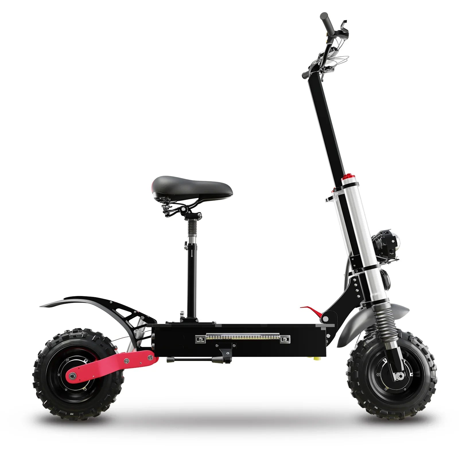 HKM-011027 6000W Dual Motor Foldable Electric Scooter with Seat, Off-Road Capability, 100km Range, Max Speed 85km/h