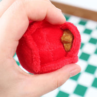 HKM-0112317 Chew-Resistant Plush Rose Dog Toy with Squeaker for Small Dogs and Puppies