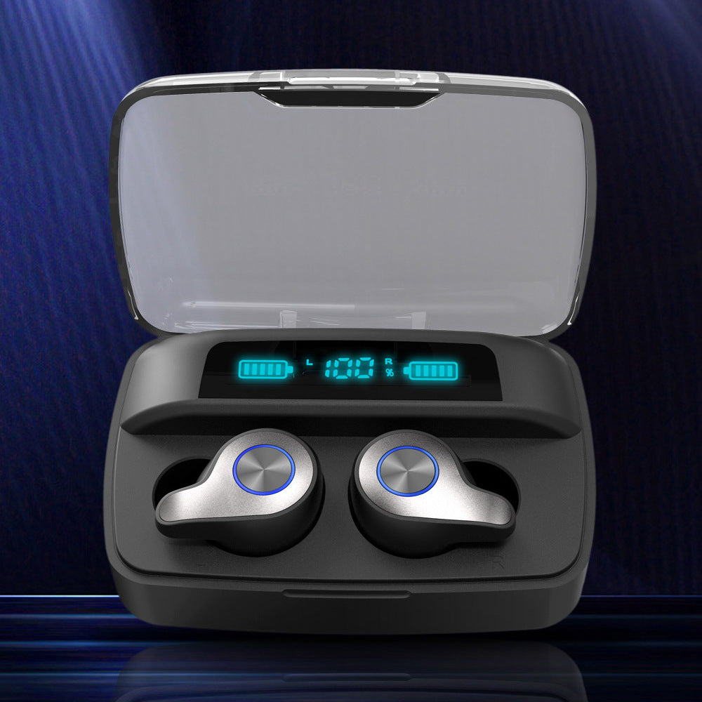 HKM-011347 Wireless Bluetooth Headset with Power Display and Long-Lasting Battery Life