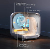 HKM-011411 Pet Hair Dryer Box for Cats and Dogs - 2000W Low Noise ABS Material, Efficient Indoor Drying