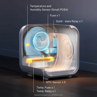 HKM-011411 Pet Hair Dryer Box for Cats and Dogs - 2000W Low Noise ABS Material, Efficient Indoor Drying