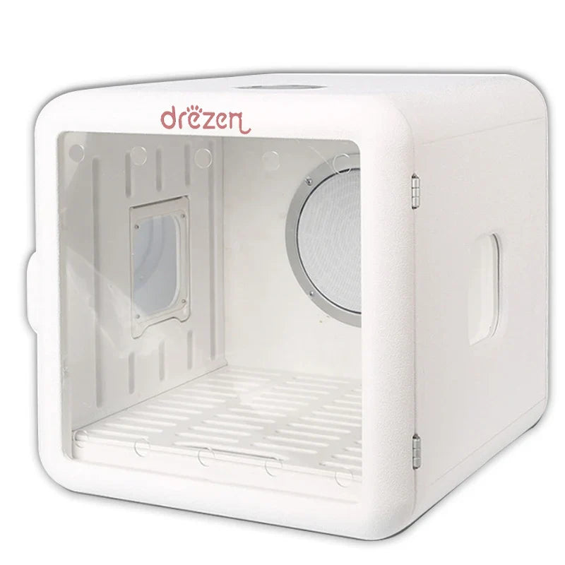 HKM-011411 Pet Hair Dryer Box for Cats and Dogs - 2000W Low Noise ABS Material, Efficient Indoor Drying