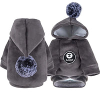 HKM-0114493 Fleece Hooded Coat for Small to Medium Dogs and Cats - Cozy Winter Pajamas for Chihuahuas and Kitties