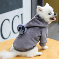 HKM-0114493 Fleece Hooded Coat for Small to Medium Dogs and Cats - Cozy Winter Pajamas for Chihuahuas and Kitties