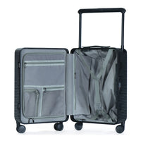 HKM-011539 Durable Hard Shell Aluminium Travel Trolley Case with Wide Handle