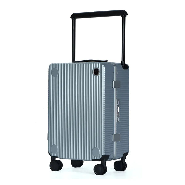 HKM-011539 Durable Hard Shell Aluminium Travel Trolley Case with Wide Handle
