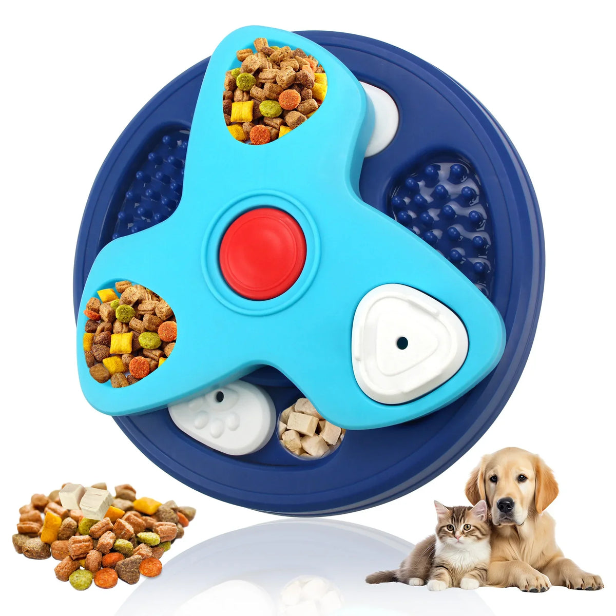 HKM-011667 Interactive Dog Puzzle Toy - Mentally Stimulating Treat Dispenser for Small, Medium, and Large Dogs
