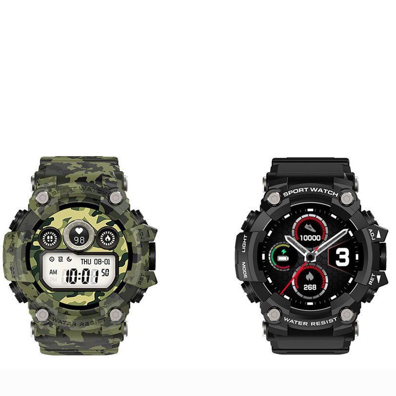 HKM-011667 T6 Tactical Waterproof Smart Watch with 1.3-Inch Display and Multi-Function Features