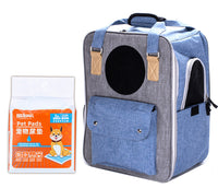 HKM-0117053 Breathable Canvas Backpack for Pets – Large Capacity & Versatile for Outdoor Use