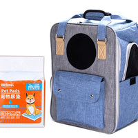 HKM-0117053 Breathable Canvas Backpack for Pets – Large Capacity & Versatile for Outdoor Use