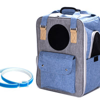 HKM-0117053 Breathable Canvas Backpack for Pets – Large Capacity & Versatile for Outdoor Use