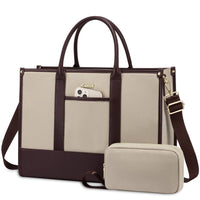 HKM-011859 Stylish Waterproof Laptop Briefcase with Handbag for 15.6-inch Computers - Versatile Work Bag Set