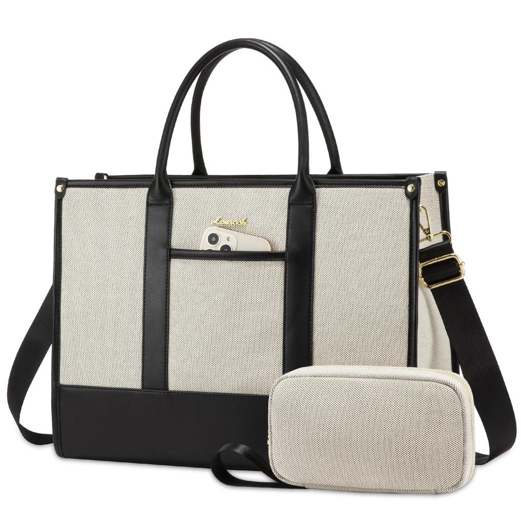 HKM-011859 Stylish Waterproof Laptop Briefcase with Handbag for 15.6-inch Computers - Versatile Work Bag Set