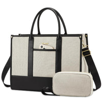 HKM-011859 Stylish Waterproof Laptop Briefcase with Handbag for 15.6-inch Computers - Versatile Work Bag Set