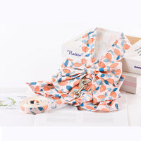 HKM-0120381 Floral Cotton Dog Dress with Nylon Traction Rope, Summer Overalls in Multiple Sizes