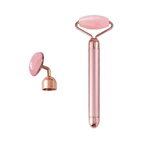 HKM-012051 2-in-1 Jade Roller Beauty Stick for Facial Contouring and Skin Rejuvenation