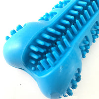 HKM-0121405 Dog Toothbrush Chew Toy - Silicone Tooth Cleaning Molar Stick for Teeth Grinding and Plaque Removal