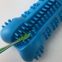 HKM-0121405 Dog Toothbrush Chew Toy - Silicone Tooth Cleaning Molar Stick for Teeth Grinding and Plaque Removal