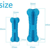 HKM-0121405 Dog Toothbrush Chew Toy - Silicone Tooth Cleaning Molar Stick for Teeth Grinding and Plaque Removal