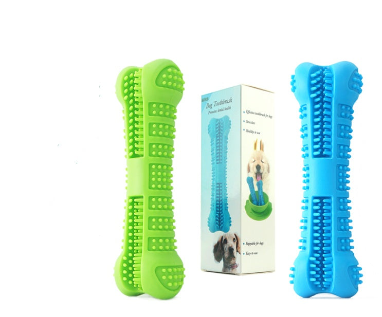 HKM-0121405 Dog Toothbrush Chew Toy - Silicone Tooth Cleaning Molar Stick for Teeth Grinding and Plaque Removal