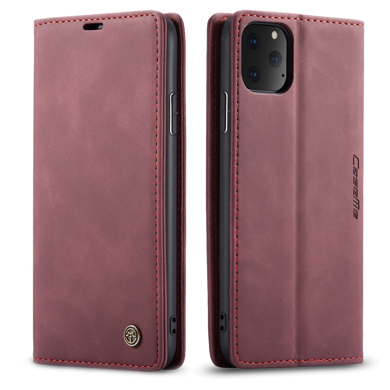 HKM-012179 Flip Phone Case for iPhone Models with PU and TPU Material