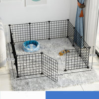 HKM-0122173 Indoor Dog Isolation Fence - 11-Piece Configurable Fence Panel for Small Dogs