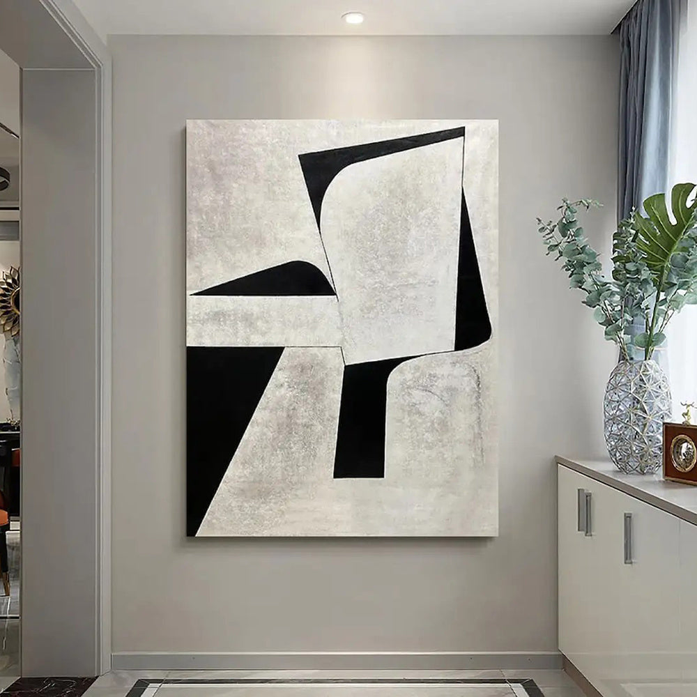HKM-012243 Handmade Abstract Oil Painting on Canvas – Modern Minimalist Wall Art for Home Decoration