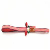 HKM-0122813 Cute Knitted Strawberry Pet Traction Set for Dogs and Cats, Adjustable Leash and Collar