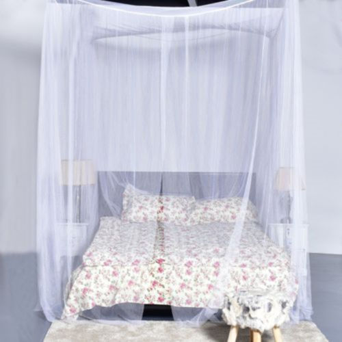 HKM-012307 Four-Sided Polyester Mosquito Net with Square Doors, 210x190x240cm, White or Black
