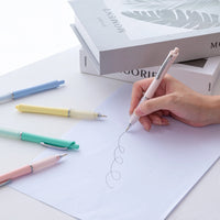 HKM-012435 Candy-Coloured Plastic Ballpoint Pen Set for Gifts