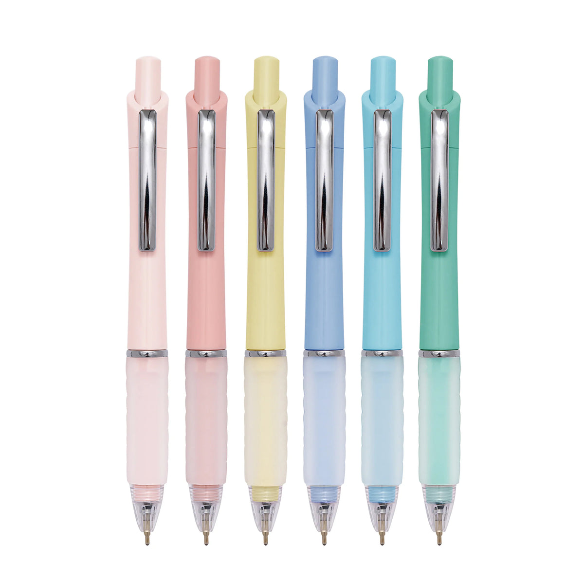 HKM-012435 Candy-Coloured Plastic Ballpoint Pen Set for Gifts