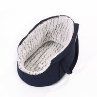 HKM-0124605 Versatile Cotton Plush Pet Carrying Backpack for Cats and Puppies, Jeans Blue