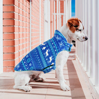HKM-0124733 Winter Pet Sweater Pullover for Small Dogs and Puppies in Red and Blue Fleece
