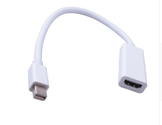 HKM-012499 24 cm Mini DisplayPort to HDMI Adapter Cable for MacBook Pro, Air, iMac, Projector, TV, PC