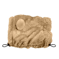 HKM-0125373 Adjustable Winter Pet Hat with Plush Fur Ball - Double-Sided Cotton Velvet, Available in Purple and Dark Khaki