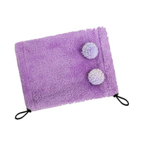HKM-0125373 Adjustable Winter Pet Hat with Plush Fur Ball - Double-Sided Cotton Velvet, Available in Purple and Dark Khaki