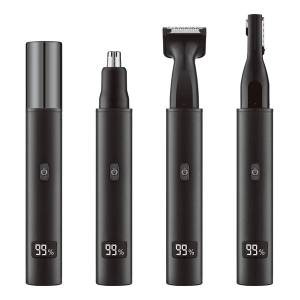 HKM-012627 Rechargeable 3-in-1 Hair Razor, Beard Shaver, and Nose Trimmer for Men