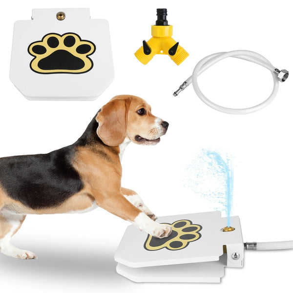 HKM-0126397 Step-On Activated Outdoor Dog Water Fountain with Interactive Paw Pedal Valve