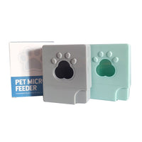 HKM-0126525 Portable Mini Pet Feeder for Dogs - Light Gray, Light Blue, Pink, Compact Size 35mm x 95mm x 78mm