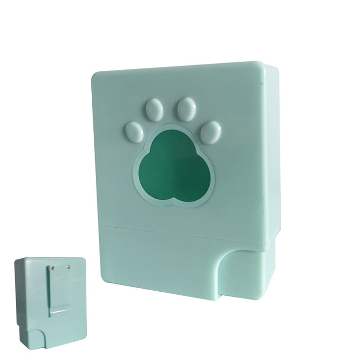 HKM-0126525 Portable Mini Pet Feeder for Dogs - Light Gray, Light Blue, Pink, Compact Size 35mm x 95mm x 78mm