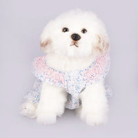 HKM-0126909 Floral Dog Suspender Skirt for Female Pets, Available in Multiple Sizes