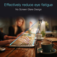 HKM-012691 LED Laptop Screen Hanging Lamp with Eye Protection - USB Powered, Modern Black Design