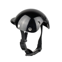 HKM-0127165 Adjustable Pet Helmet for Dogs and Cats - Protective Motorcycle Accessory, Black