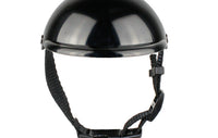 HKM-0127165 Adjustable Pet Helmet for Dogs and Cats - Protective Motorcycle Accessory, Black