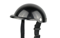 HKM-0127165 Adjustable Pet Helmet for Dogs and Cats - Protective Motorcycle Accessory, Black