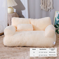 HKM-0129597 Cozy Plush Winter Cat Nest Sofa Bed in Various Colors