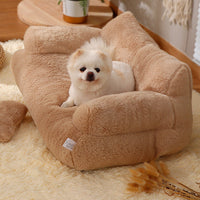 HKM-0129597 Cozy Plush Winter Cat Nest Sofa Bed in Various Colors