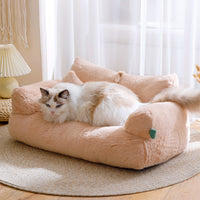 HKM-0129597 Cozy Plush Winter Cat Nest Sofa Bed in Various Colors